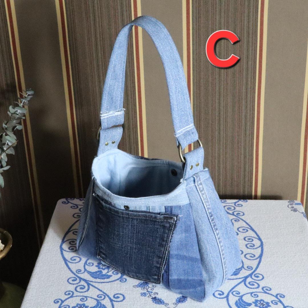 Handmade Denim Shoulder Bag