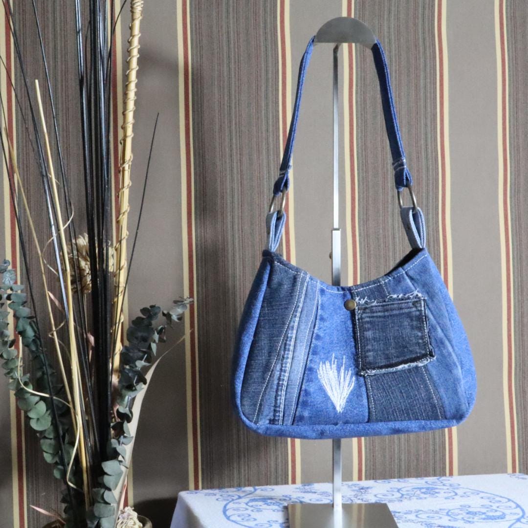 Handmade Denim Shoulder Bag