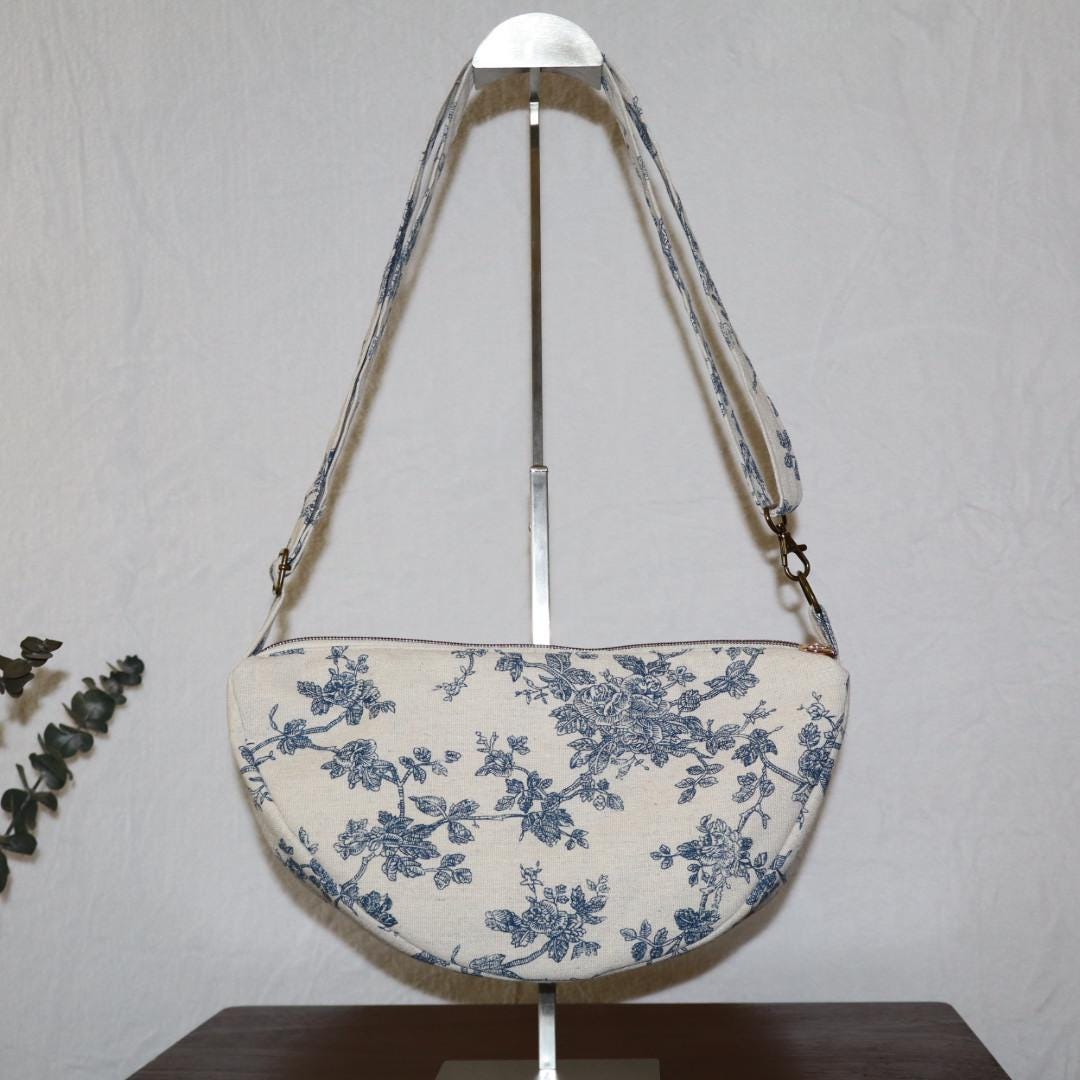 Handmade Half Moon Crossbody Bag