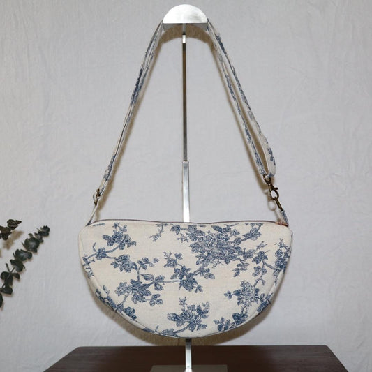 Handmade Half Moon Crossbody Bag