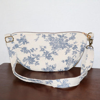 Handmade Half Moon Crossbody Bag