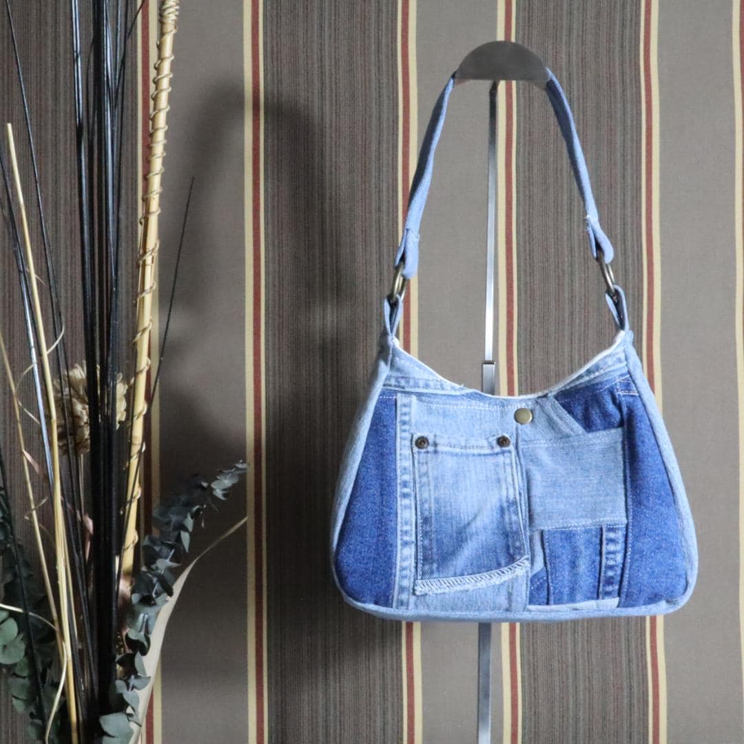 Handmade Denim Shoulder Bag