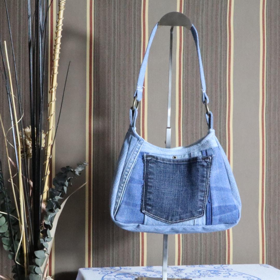 Handmade Denim Shoulder Bag