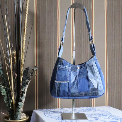 Handmade Denim Shoulder Bag