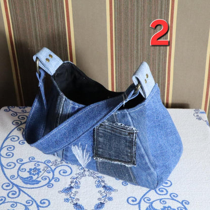 Handmade Denim Shoulder Bag