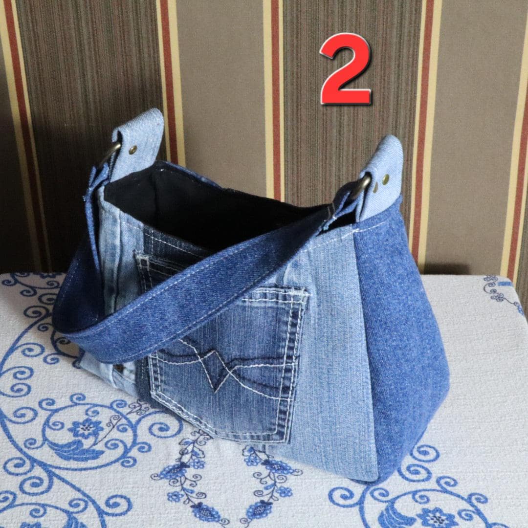 Handmade Denim Shoulder Bag