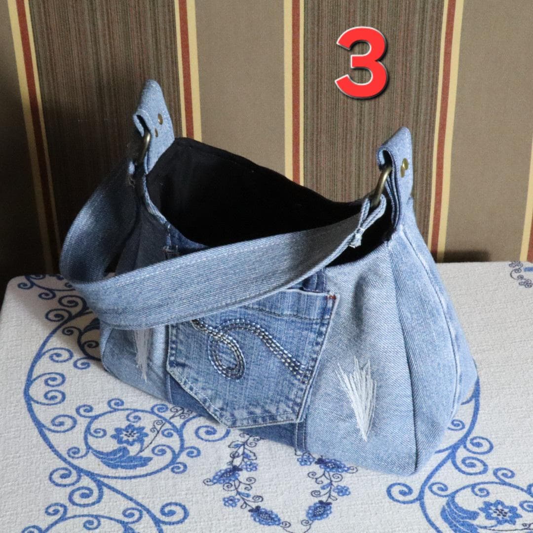 Handmade Denim Shoulder Bag