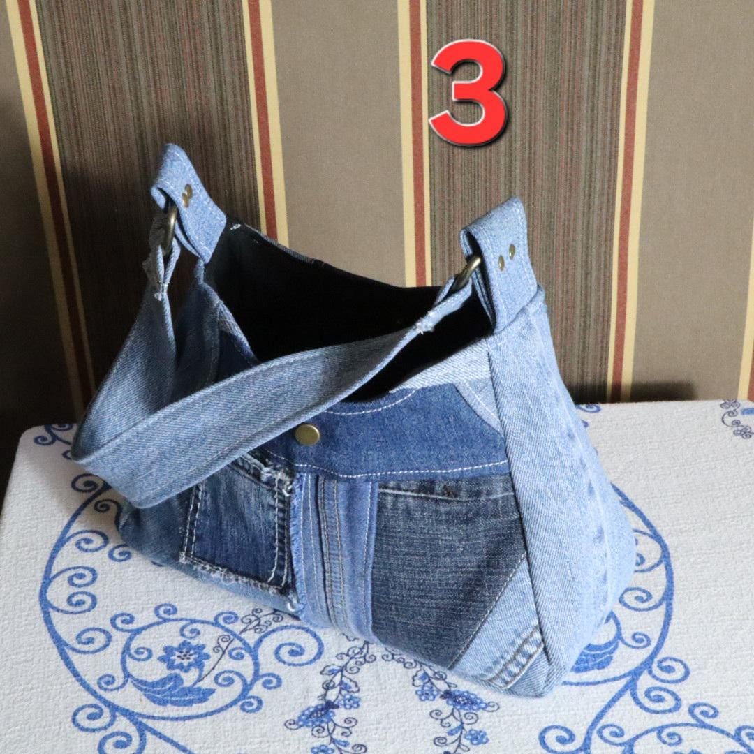 Handmade Denim Shoulder Bag