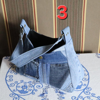 Handmade Denim Shoulder Bag